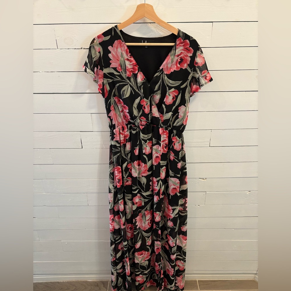 Lulus Maxi Printed Floral Dress